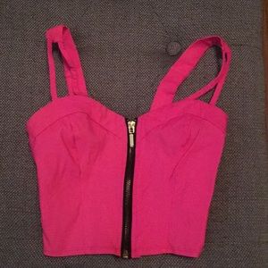 Charlotte russe pink crop top